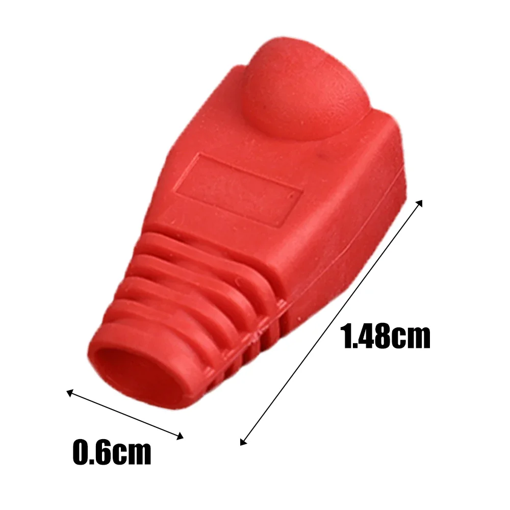 50/30/10PCS RJ45 Ethernet Cable Connector Plug Cover Cat5 Cat6 Network Cable Strain Relief Boots Protectors Protective Sleeve