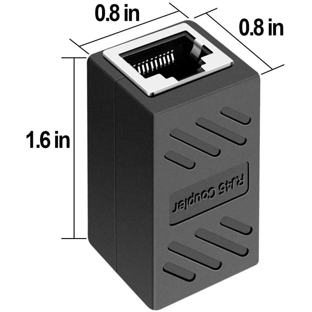 Ethernet Cable Extender,RJ45 cat 5 cat 6 cat6a Coupler, Extender Connector - Ethernet Coupler Female to Female