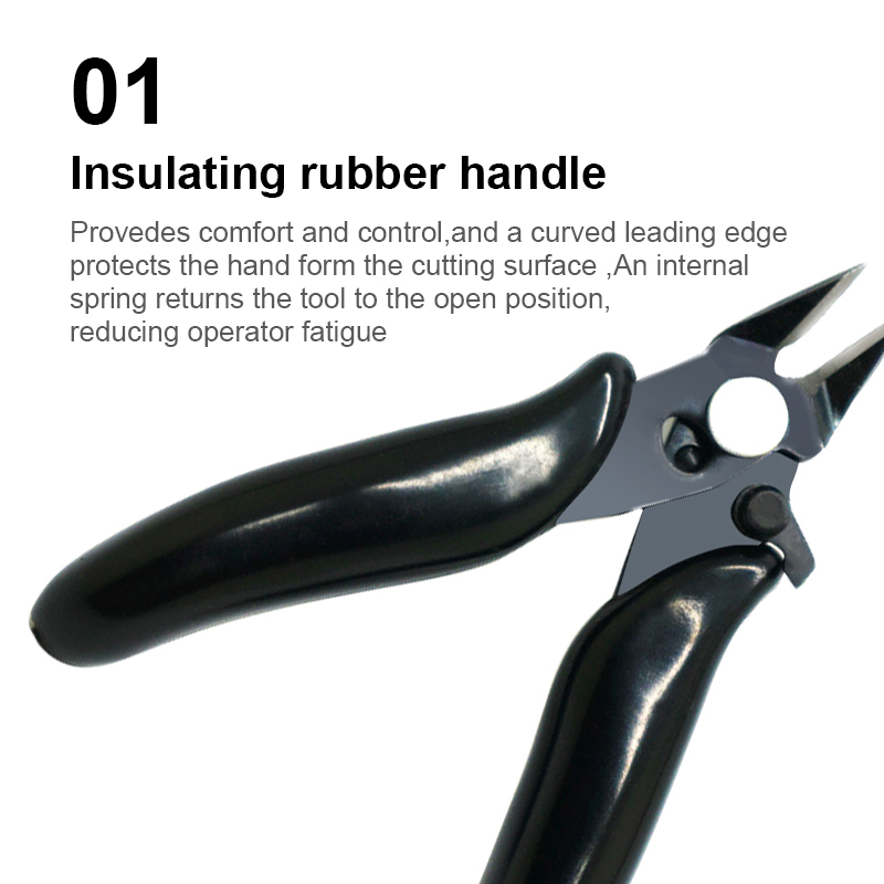 Diagonal Pliers 3.5 Inch Mini Wire Cutter Small Soft Cutting Electronic Pliers Wires Insulating Rubber Handle Model Hand Tools