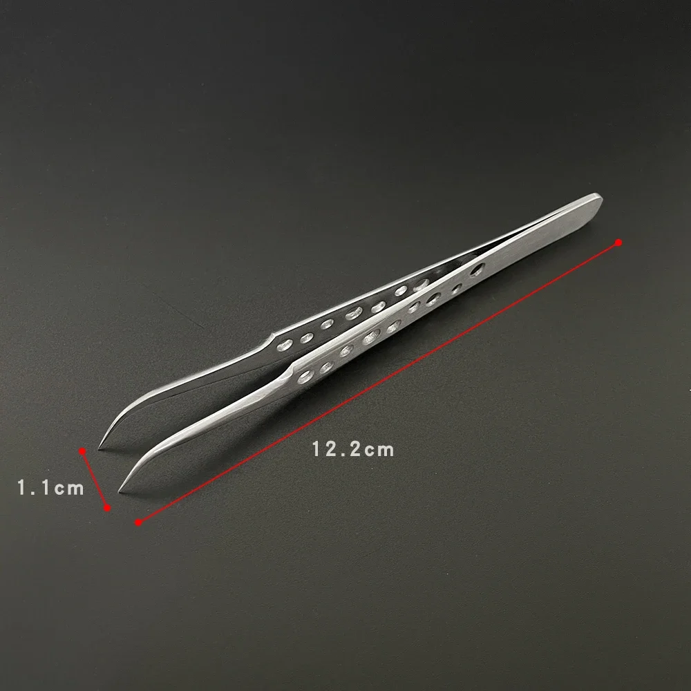 Industrial Tweezers Electronics Anti-static Curved Straight Tip Precision Stainless DIY Hand Tools Sets Forceps Phone Repair