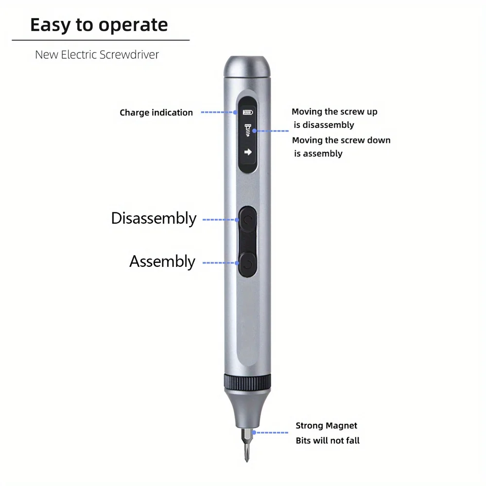 phone pc Portable 169-in-1 Electric Screwdriver Set with Magnetic Bits, LED Light, and Rechargeable Cordless Power