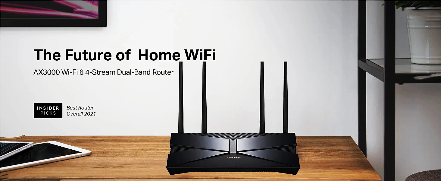 TP-LINK AX3000 WiFi6 Router 2.5Gigabit Dual Band Mesh, 3 10/100/1000Mbps Adaptive WAN/LAN Ports, TL-XDR3040 Mesh Version