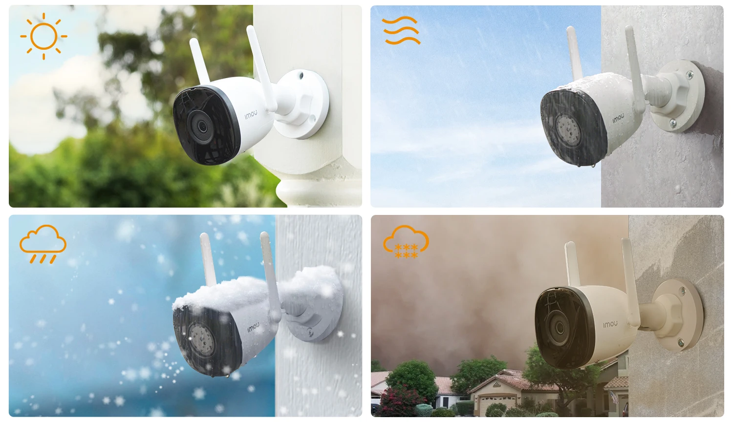 IMOU 4MP 2MP Bullet 2C Wifi Camera Automatic Tracking Weatherproof AI Human Detection Outdoor Surveillance ip Camera