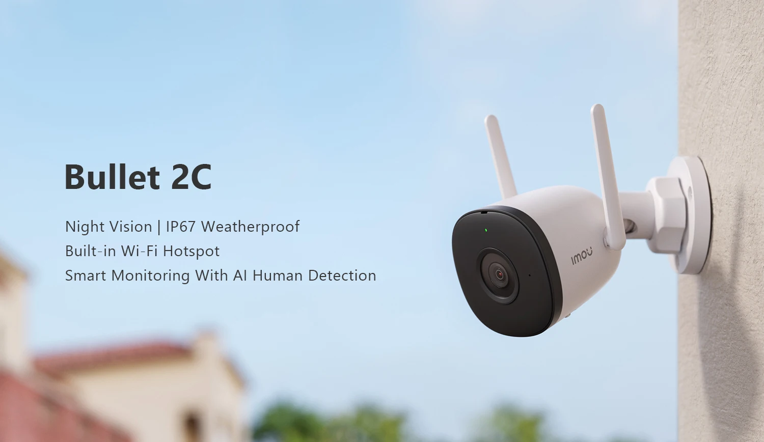 IMOU 4MP 2MP Bullet 2C Wifi Camera Automatic Tracking Weatherproof AI Human Detection Outdoor Surveillance ip Camera