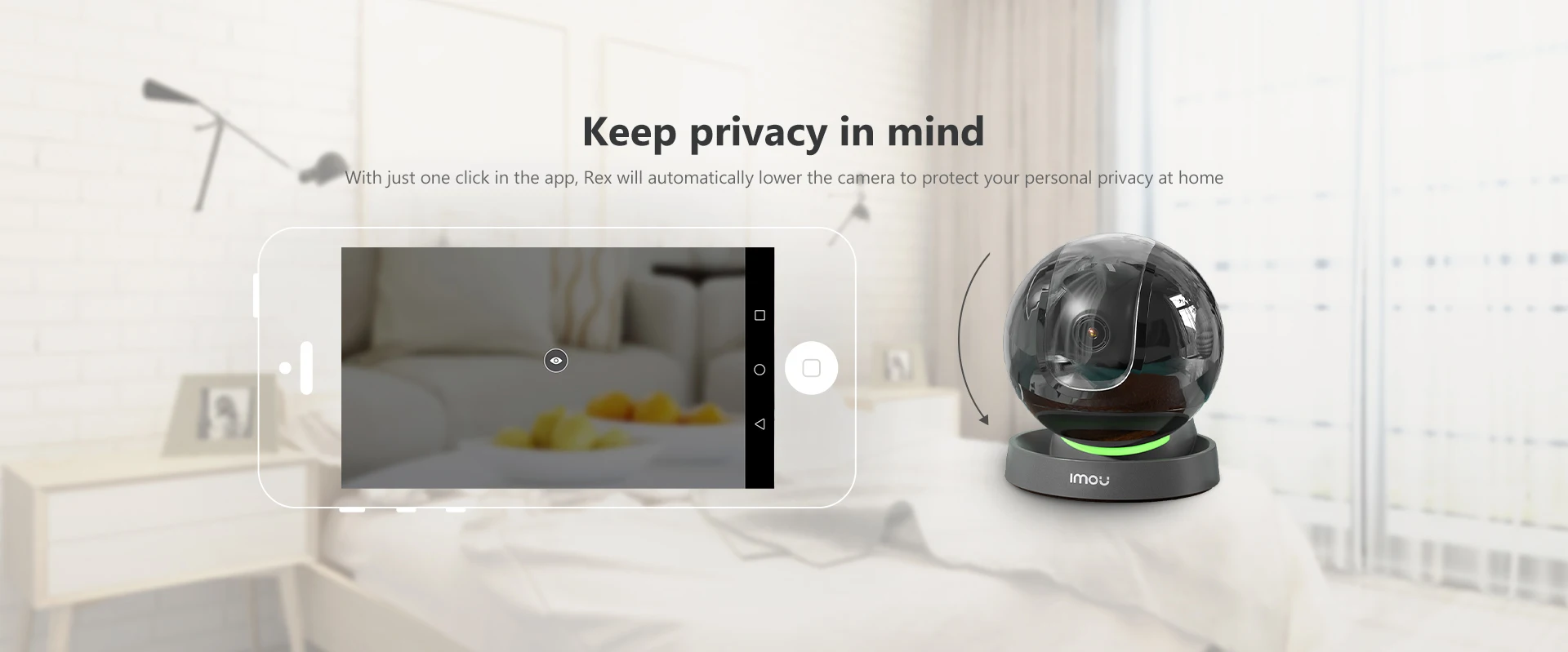 IMOU Rex 4MP Wifi IP Camera Home Security 360 Camera AI Human Detection Baby Phone Camera Night Vision PTZ Camera