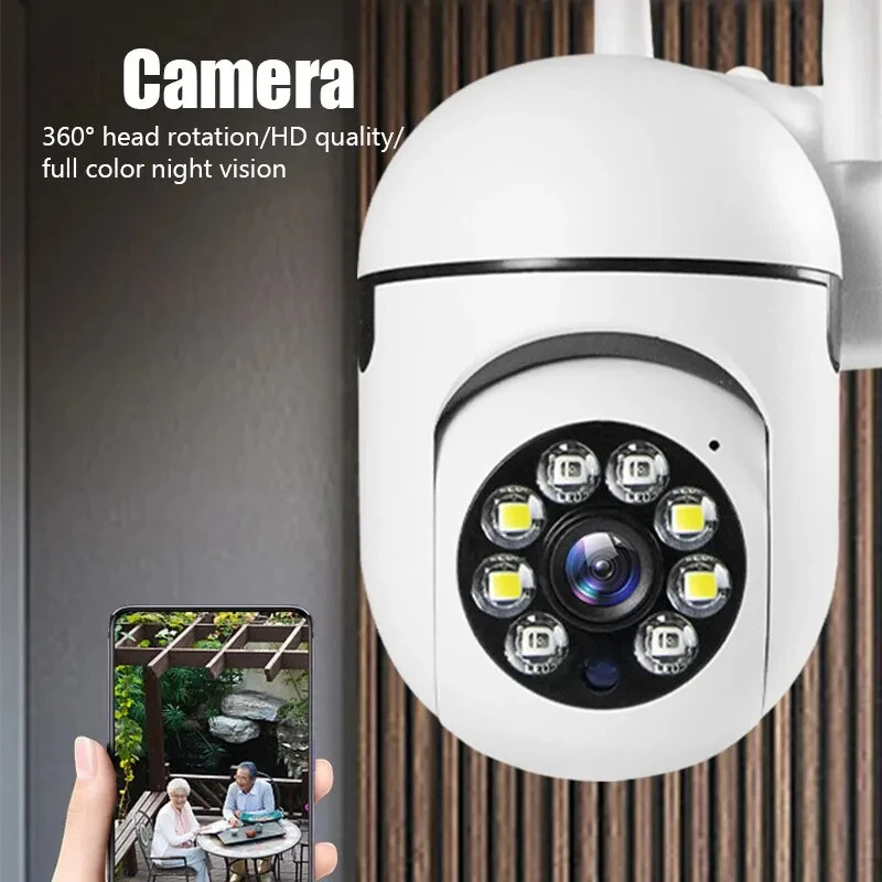 WiFi Surveillance Cameras IP Camera HD 1080P IR Full Color Night Vision Security Protection Motion Two Way Audio Outdoor Camera