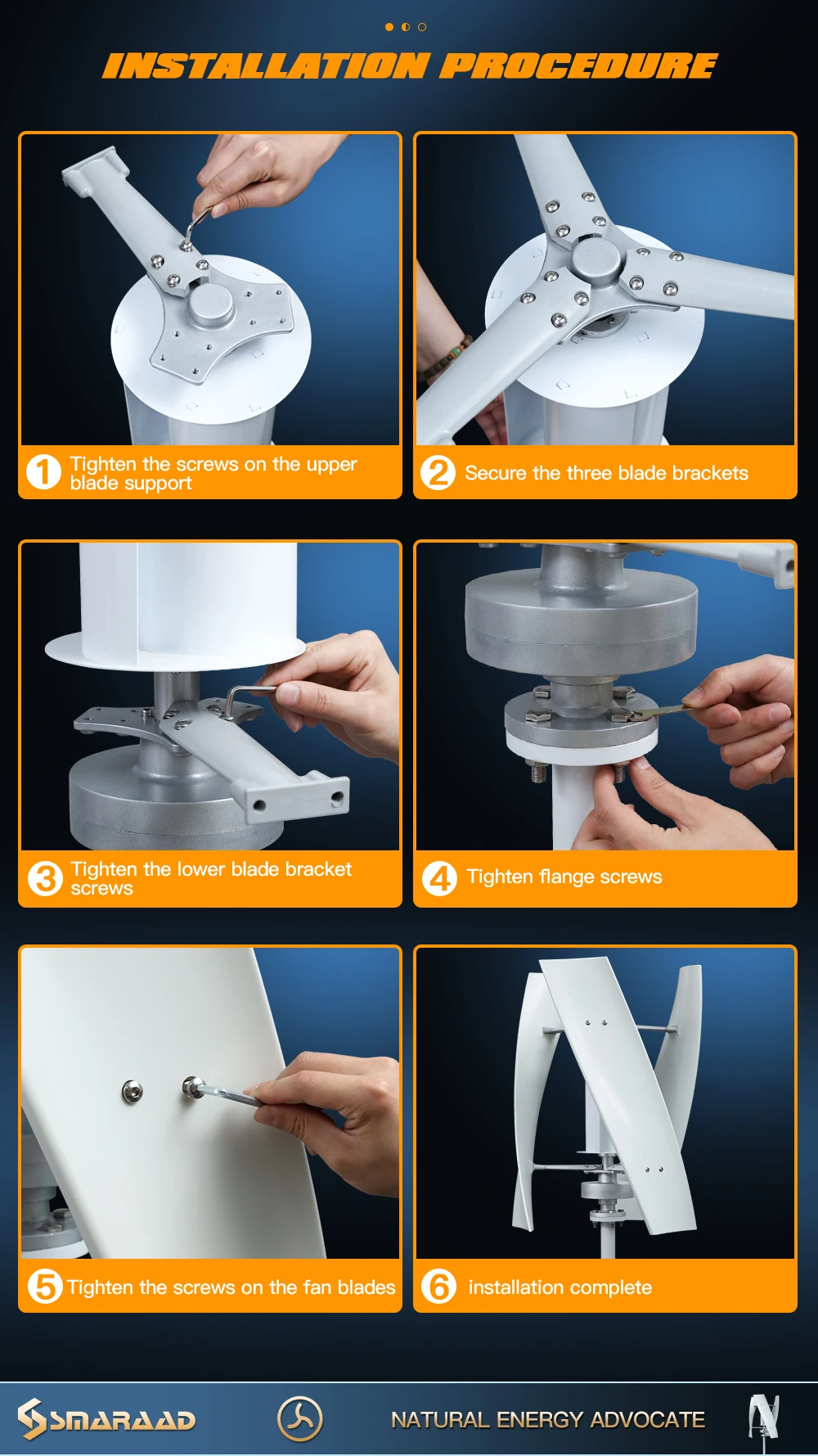 Poland Delivers 3KW 5KW Vertical Axis Maglev Wind Turbine Free Energy Household Wind Turbine Low Speed Low Noise with Battery Sy