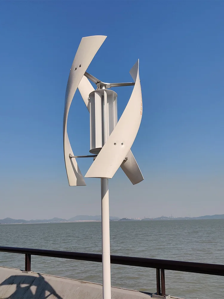 Poland Delivers 3KW 5KW Vertical Axis Maglev Wind Turbine Free Energy Household Wind Turbine Low Speed Low Noise with Battery Sy